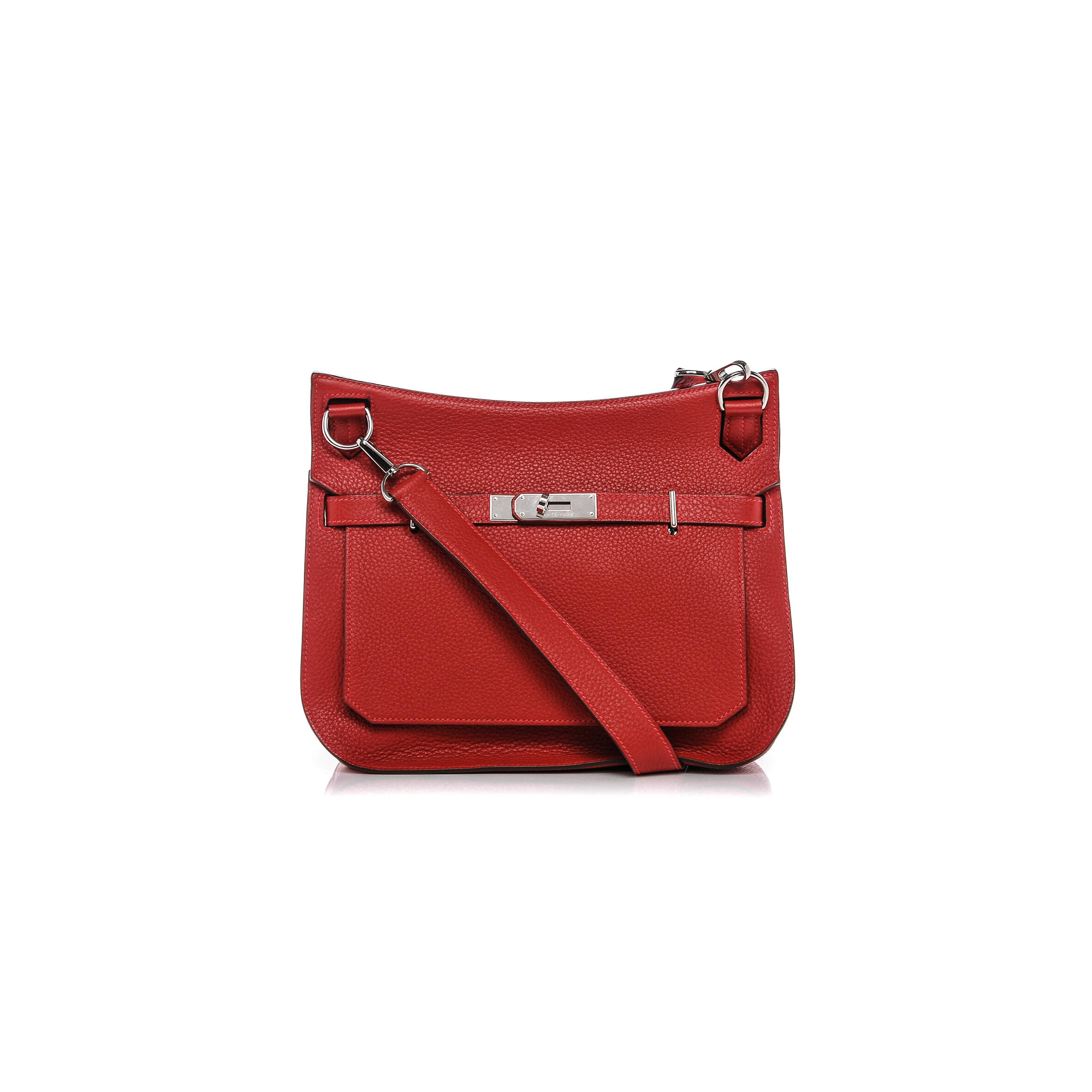 HERMÈS MASTER TAURILLON CLEMENCE JYPSIERE 28 ROUGE CASAQUE (28*22*12cm)
